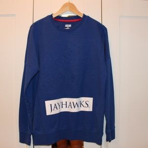 Vintage KU College Crew neck Sweatshirt Blue